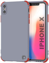 Load image into Gallery viewer, Punkcase Protective &amp; Lightweight TPU Case [Sunshine Series] for iPhone X [Grey]
