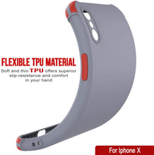 Load image into Gallery viewer, Punkcase Protective &amp; Lightweight TPU Case [Sunshine Series] for iPhone X [Grey]
