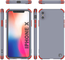 Load image into Gallery viewer, Punkcase Protective &amp; Lightweight TPU Case [Sunshine Series] for iPhone X [Grey]
