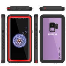 Load image into Gallery viewer, Galaxy S9 PLUS Waterproof Case, Punkcase [Extreme Series] [Slim Fit] Armor Cover [Red]
