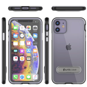 iPhone 12 Case, PUNKcase [LUCID 3.0 Series] [Slim Fit] Protective Cover w/ Integrated Screen Protector [Black]