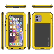 Load image into Gallery viewer, iPhone 11 Metal Case, Heavy Duty Military Grade Armor Cover [shock proof] Full Body Hard [Neon]
