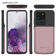 Load image into Gallery viewer, PunkJuice S20 Ultra Battery Case Rose - Fast Charging Power Juice Bank with 6000mAh
