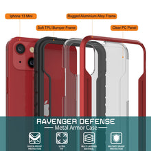 Load image into Gallery viewer, Punkcase iPhone 14 Plus Ravenger MAG Defense Case Protective Military Grade Multilayer Cover [Red]
