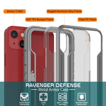 Load image into Gallery viewer, Punkcase iPhone 14 Plus Ravenger MAG Defense Case Protective Military Grade Multilayer Cover [Grey]
