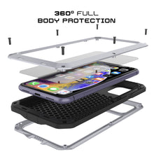 Load image into Gallery viewer, iPhone 11 Metal Case, Heavy Duty Military Grade Armor Cover [shock proof] Full Body Hard [White]
