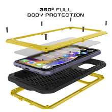 Load image into Gallery viewer, iPhone 11 Metal Case, Heavy Duty Military Grade Armor Cover [shock proof] Full Body Hard [Neon]
