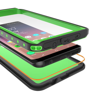 Galaxy S9 Plus Waterproof Case PunkCase StudStar Light Green Thin 6.6ft Underwater IP68 ShockProof