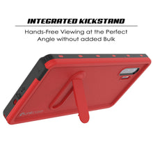 Load image into Gallery viewer, PunkCase Galaxy Note 10 Waterproof Case, [KickStud Series] Armor Cover [Red]
