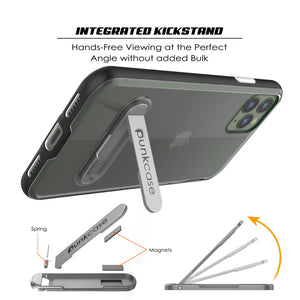 iPhone 11 Pro Case, PUNKcase [LUCID 3.0 Series] [Slim Fit] Armor Cover w/ Integrated Screen Protector [Black]