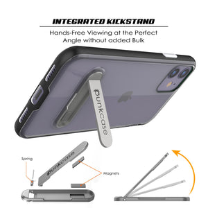 iPhone 11 Case, PUNKcase [LUCID 3.0 Series] [Slim Fit] Armor Cover w/ Integrated Screen Protector [Black]