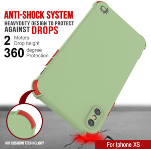 Punkcase Protective & Lightweight TPU Case [Sunshine Series] for iPhone XS [Light Green]