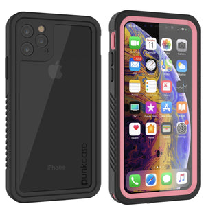 iPhone 12 Pro Waterproof Case, Punkcase [Extreme Series] Armor Cover W/ Built In Screen Protector [Pink]