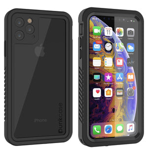 iPhone 12 Mini Waterproof Case, Punkcase [Extreme Series] Armor Cover W/ Built In Screen Protector [Black]