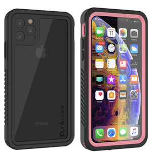 iPhone 12  Waterproof Case, Punkcase [Extreme Series] Armor Cover W/ Built In Screen Protector [Pink]