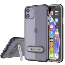 Load image into Gallery viewer, iPhone 11 Case, PUNKcase [LUCID 3.0 Series] [Slim Fit] Armor Cover w/ Integrated Screen Protector [Black]
