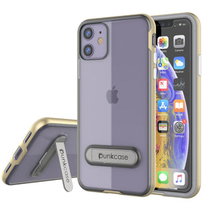 iPhone 12 Case, PUNKcase [LUCID 3.0 Series] [Slim Fit] Protective Cover w/ Integrated Screen Protector [Gold]