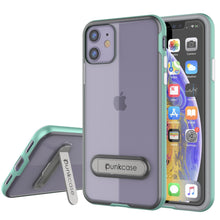 Load image into Gallery viewer, iPhone 11 Case, PUNKcase [LUCID 3.0 Series] [Slim Fit] Armor Cover w/ Integrated Screen Protector [Teal]
