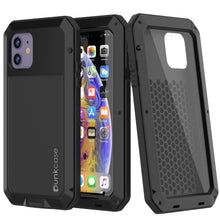 Load image into Gallery viewer, iPhone 11 Metal Case, Heavy Duty Military Grade Armor Cover [shock proof] Full Body Hard [Black]
