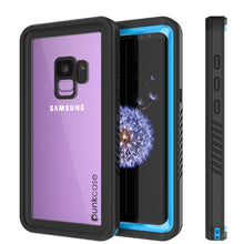 Load image into Gallery viewer, Galaxy S9 Waterproof Case, Punkcase [Extreme Series] [Slim Fit] Armor Cover [Light Blue]
