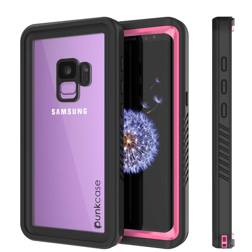 Galaxy S9 PLUS Waterproof Case, Punkcase [Extreme Series] [Slim Fit] Armor Cover [Pink]