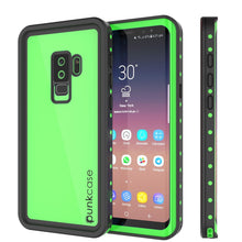Load image into Gallery viewer, Galaxy S9 Plus Waterproof Case PunkCase StudStar Light Green Thin 6.6ft Underwater IP68 ShockProof
