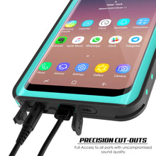 Load image into Gallery viewer, Galaxy S9 Plus Waterproof Case PunkCase StudStar Teal Thin 6.6ft Underwater IP68 Shock/Snow Proof

