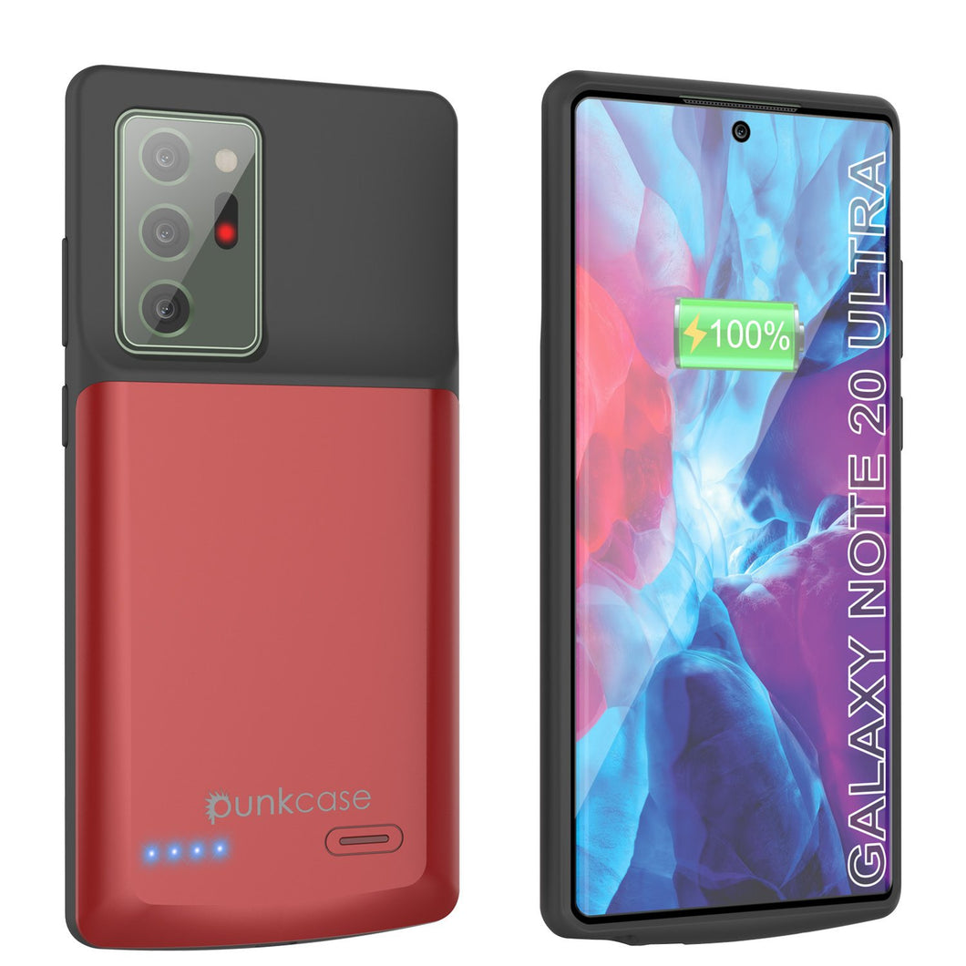 Galaxy Note 20 Ultra 6000mAH Battery Charger Slim Case [Red]