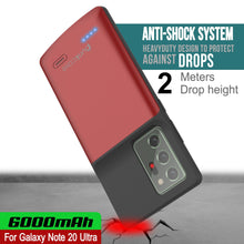 Load image into Gallery viewer, Galaxy Note 20 Ultra 6000mAH Battery Charger Slim Case [Red]
