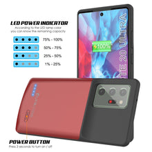 Load image into Gallery viewer, Galaxy Note 20 Ultra 6000mAH Battery Charger Slim Case [Red]
