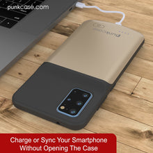 Load image into Gallery viewer, PunkJuice S20+ Plus Battery Case Gold - Fast Charging Power Juice Bank with 6000mAh
