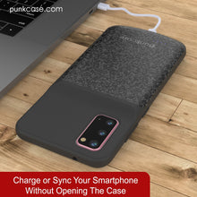 Load image into Gallery viewer, PunkJuice S20 Battery Case Patterned Black - Fast Charging Power Juice Bank with 4800mAh
