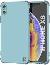 Load image into Gallery viewer, Punkcase Protective &amp; Lightweight TPU Case [Sunshine Series] for iPhone XS [Teal]
