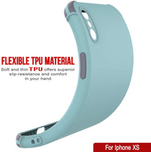 Load image into Gallery viewer, Punkcase Protective &amp; Lightweight TPU Case [Sunshine Series] for iPhone XS [Teal]

