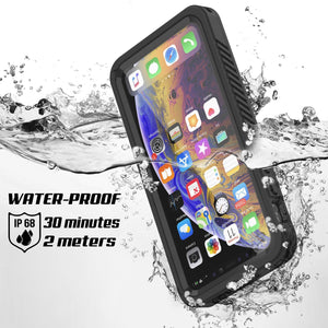 iPhone 12 Mini Waterproof Case, Punkcase [Extreme Series] Armor Cover W/ Built In Screen Protector [Black]