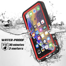 Load image into Gallery viewer, iPhone 12 Pro Waterproof Case, Punkcase [Extreme Series] Armor Cover W/ Built In Screen Protector [Red]
