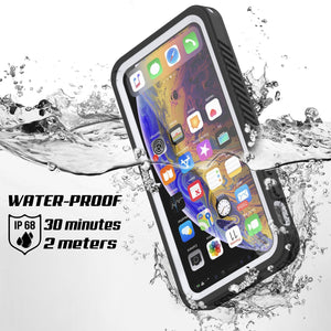 iPhone 12  Waterproof Case, Punkcase [Extreme Series] Armor Cover W/ Built In Screen Protector [White]