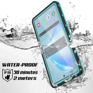 PunkCase Galaxy Note 10 Waterproof Case, [KickStud Series] Armor Cover [Teal]