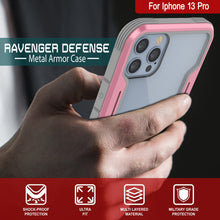 Load image into Gallery viewer, Punkcase iPhone 14 Pro Ravenger MAG Defense Case Protective Military Grade Multilayer Cover [Rose-Gold]
