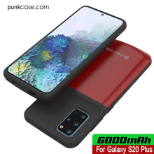 Load image into Gallery viewer, PunkJuice S20+ Plus Battery Case Red - Fast Charging Power Juice Bank with 6000mAh
