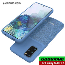 Load image into Gallery viewer, PunkJuice S20+ Plus Battery Case Patterned Blue - Fast Charging Power Juice Bank with 6000mAh
