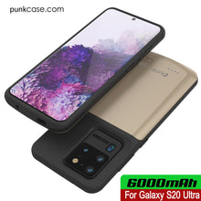 Load image into Gallery viewer, PunkJuice S20 Ultra Battery Case Gold - Fast Charging Power Juice Bank with 6000mAh
