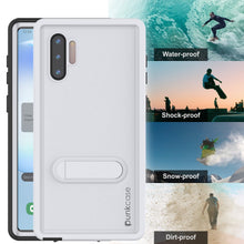 Load image into Gallery viewer, PunkCase Galaxy Note 10 Waterproof Case, [KickStud Series] Armor Cover [White]

