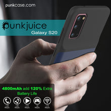 Load image into Gallery viewer, PunkJuice S20 Battery Case All Blue - Fast Charging Power Juice Bank with 4800mAh
