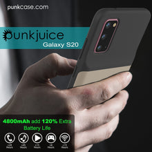 Load image into Gallery viewer, PunkJuice S20 Battery Case Gold - Fast Charging Power Juice Bank with 4800mAh
