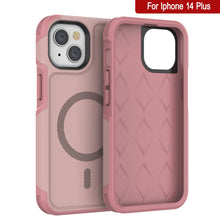 Load image into Gallery viewer, PunkCase iPhone 14 Plus Case, [Spartan 2.0 Series] Clear Rugged Heavy Duty Cover W/Built in Screen Protector [Pink]
