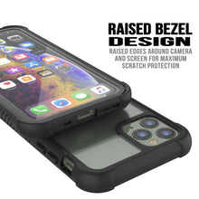 Load image into Gallery viewer, PunkCase iPhone 11 Pro Case, [Spartan Series] Clear Rugged Heavy Duty Cover W/Built in Screen Protector [Black]

