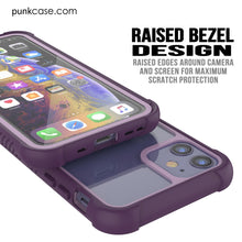 Load image into Gallery viewer, PunkCase iPhone 11 Case, [Spartan Series] Clear Rugged Heavy Duty Cover W/Built in Screen Protector [Black]
