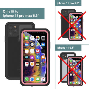 iPhone 12  Waterproof Case, Punkcase [Extreme Series] Armor Cover W/ Built In Screen Protector [Pink]