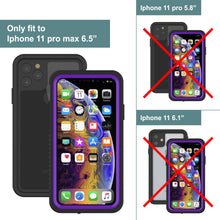 Load image into Gallery viewer, iPhone 12  Waterproof Case, Punkcase [Extreme Series] Armor Cover W/ Built In Screen Protector [Purple]
